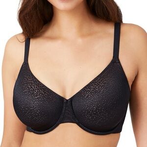 Wacoal Back Appeal Underwire Bra 855303 Black Size US 34DDD/F